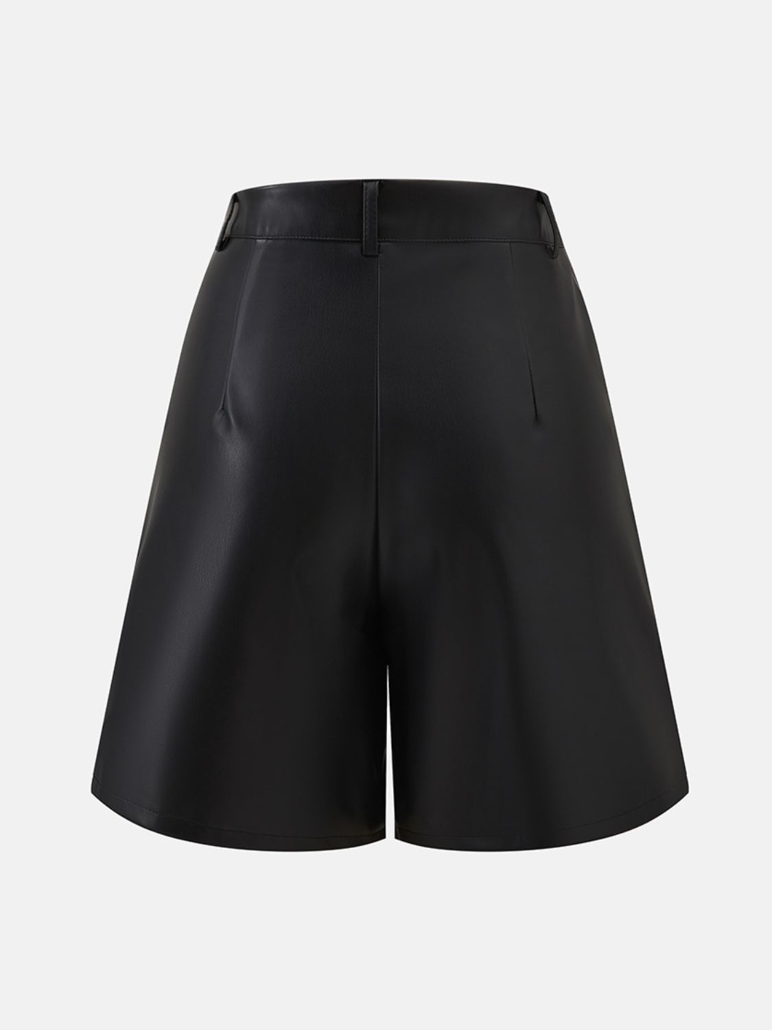 PU Leather High Rise Shorts